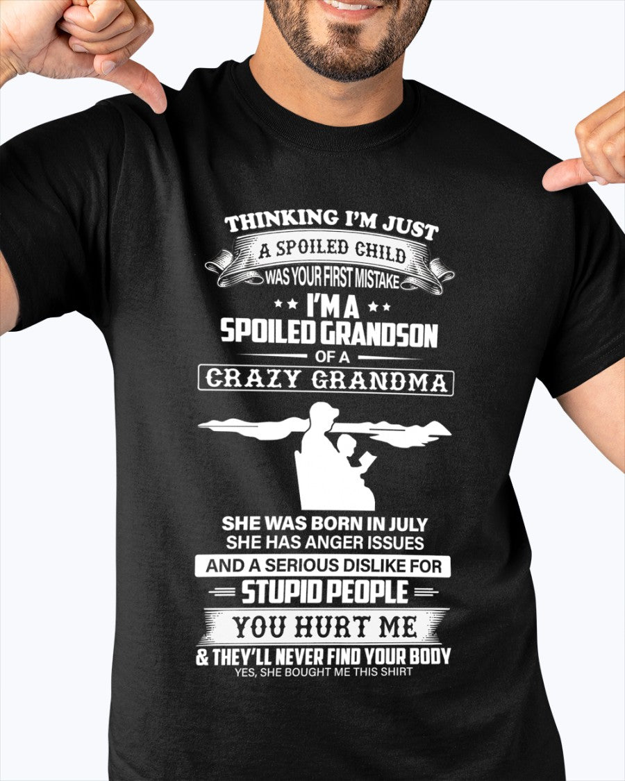 Spoiled by Grandma Shirt July Edition – From Grandma to Grandson HNDS07 (SKU-GMS2-07)