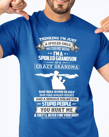 Spoiled by Grandma Shirt July Edition – From Grandma to Grandson HNDS07 (SKU-GMS2-07)