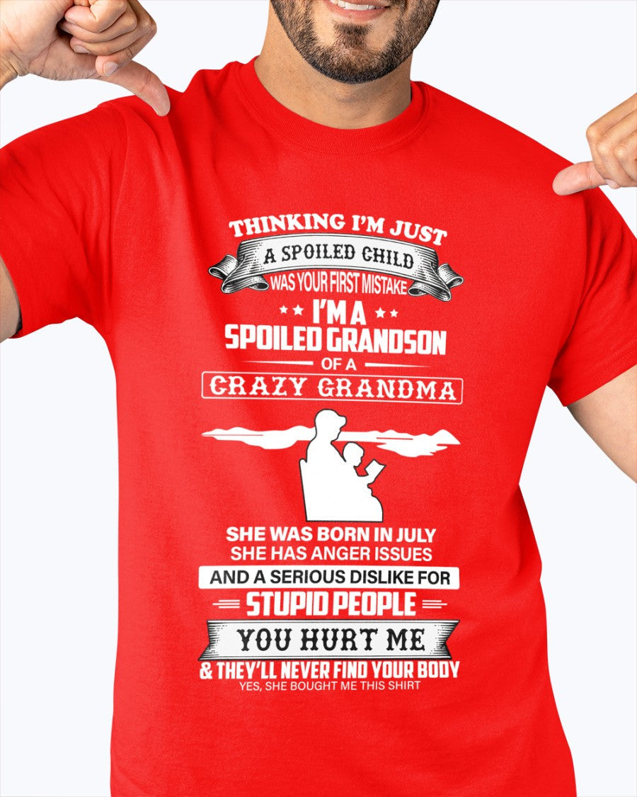 Spoiled by Grandma Shirt July Edition – From Grandma to Grandson HNDS07 (SKU-GMS2-07)
