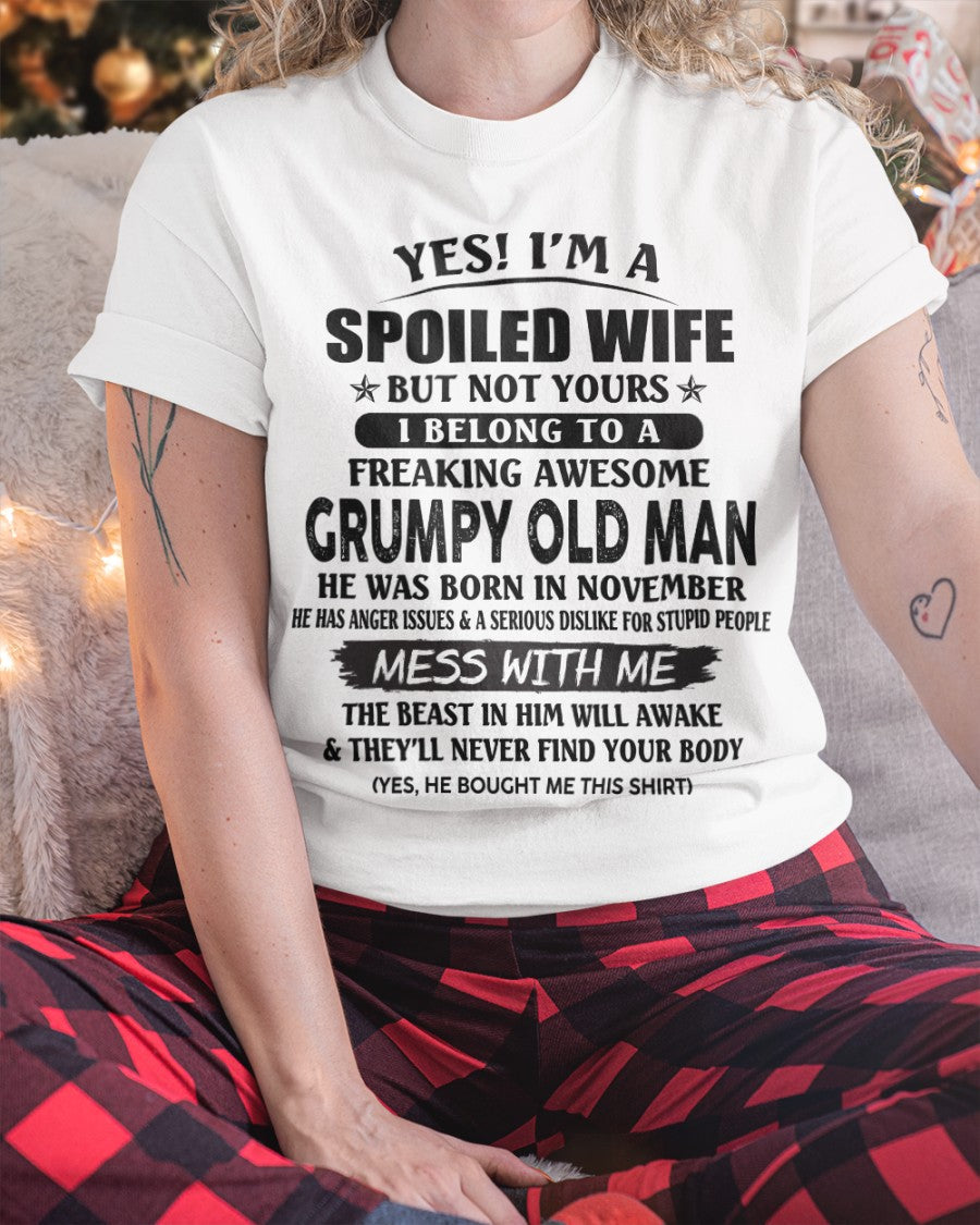 Grumpy Old Man November – Perfect gift for wife From Husband – HNDS11 (SKU08-63-11)