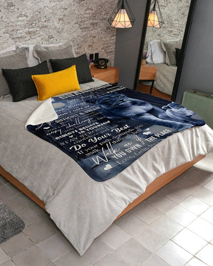 Special Gift for Your Grandson - From Grandma Blanket (SKUB11-135)