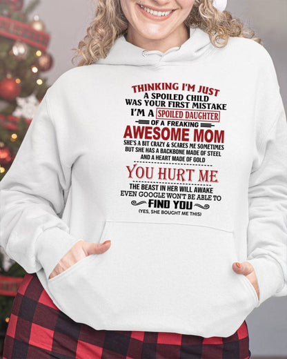 TO MY DAUGHTER - SPOILED DAUGHTER - PERFECT GIFT FOR DAUGHTER - GIFT FROM MOM - MTNN00 (SKU10-151-00)