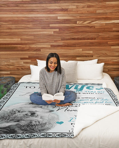 Special Gift For Your Wife Blanket - From Husband (SKU-CHAU-B15) FULL