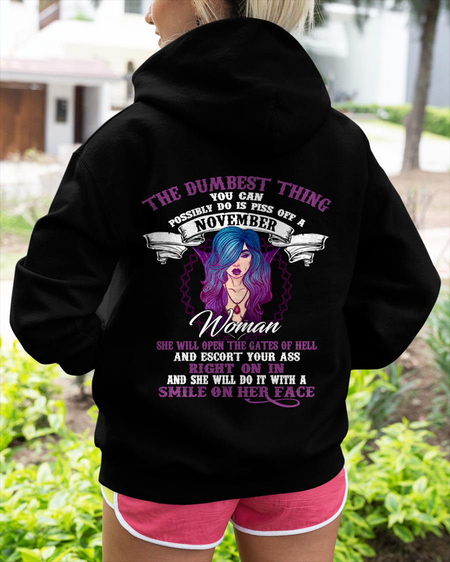 NOVEMBER – WILD & DANGEROUS GIRL – T-SHIRT FOR WOMEN  - MTNN11 (SKU2605-248-11)
