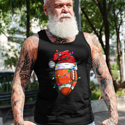 Santa Sports Design For Men Boys Christmas Football Player T-Shirt - Christmas Unisex T-Shirt/Hoodie/Sweatshirt - HNDS00