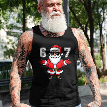 67 Meme Six Seven 6 7 Funny Santa Matching Xmas 67 Christmas T-Shirt - Christmas Unisex T-Shirt/Hoodie/Sweatshirt - HNDS00 (Copy)