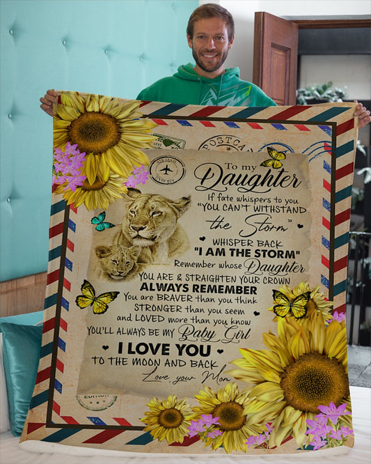 Special Gift For Your Daughter Blanket - From Mom