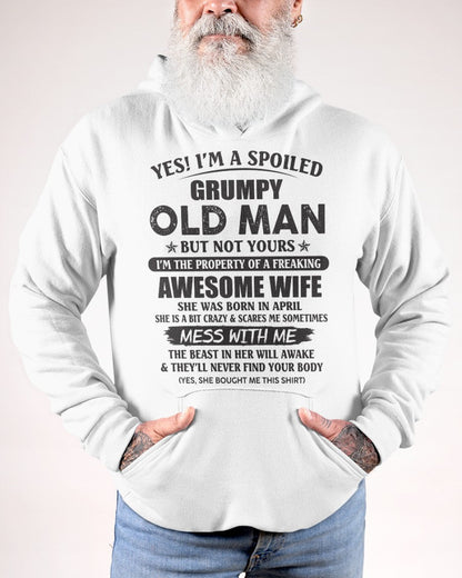 Awesome wife April - Perfect gift for your husband - MTNN04 (SKU96-68-04)