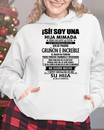 (Febrero) Padre Increíble - Regalo especial para hija - T02 (Sku.TbnA16)