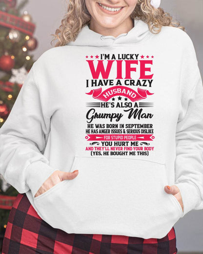 SEPTEMBER - TO MY WIFE - I'M A LUCKY WIFE - GIFT FROM HUSBAND - HNDS09 (SKU10-136-09)