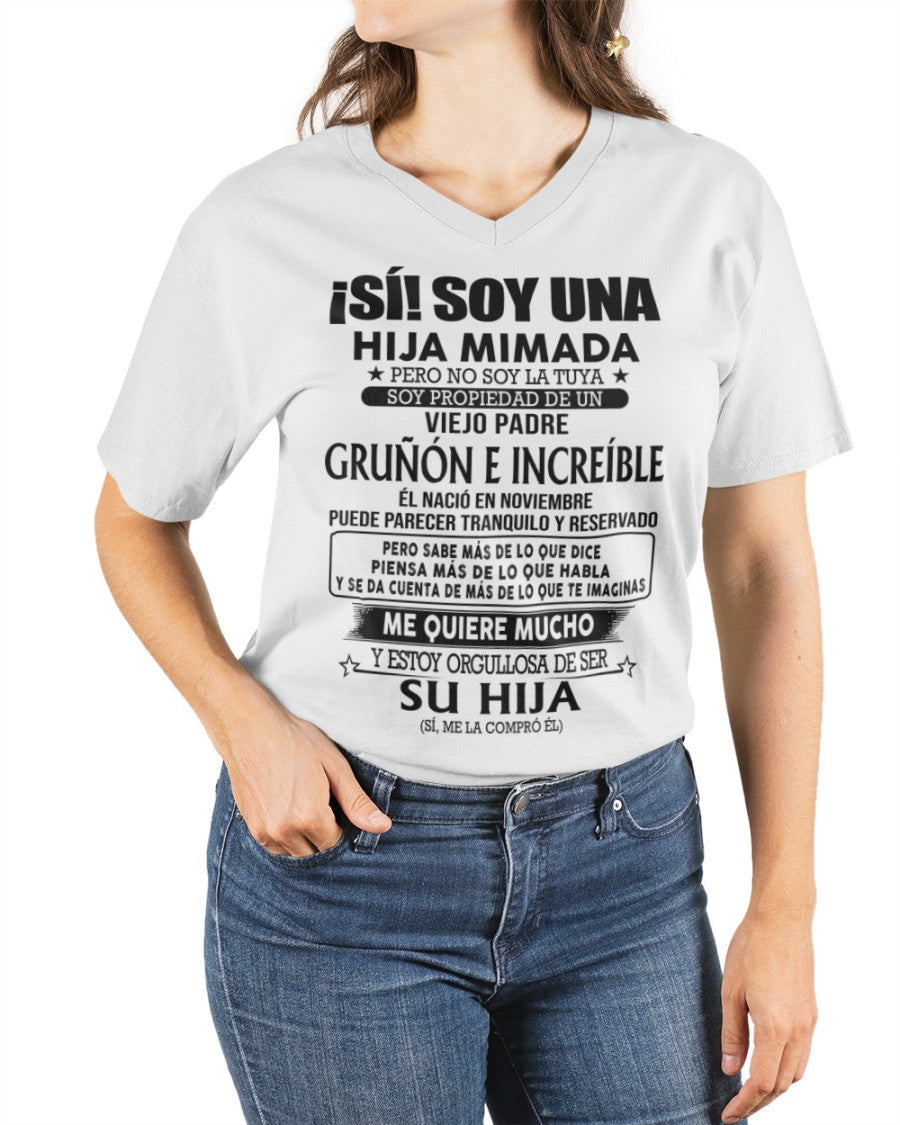 Padre nacido en Noviembre - Regalo especial para hija - TBN - T11 (Sku.TbnA16-11)