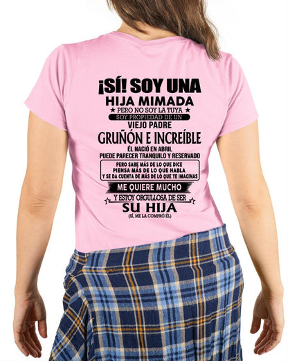 Abril Padre Increíble - Regalo especial para hija - TBN - T04 (SKU04-109-04)
