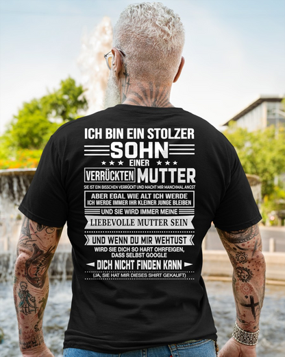 STOLZER SOHN EINER VERRÜCKTEN MUTTER – T-SHIRT FÜR SOHN VON DER MUTTER - MTNN00 (SKU2605-434-00)