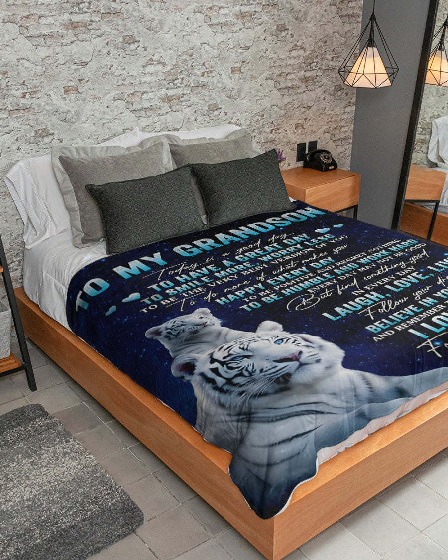 Special Gift For Your Grandson Blanket - From Grandma (SKUB11-77)