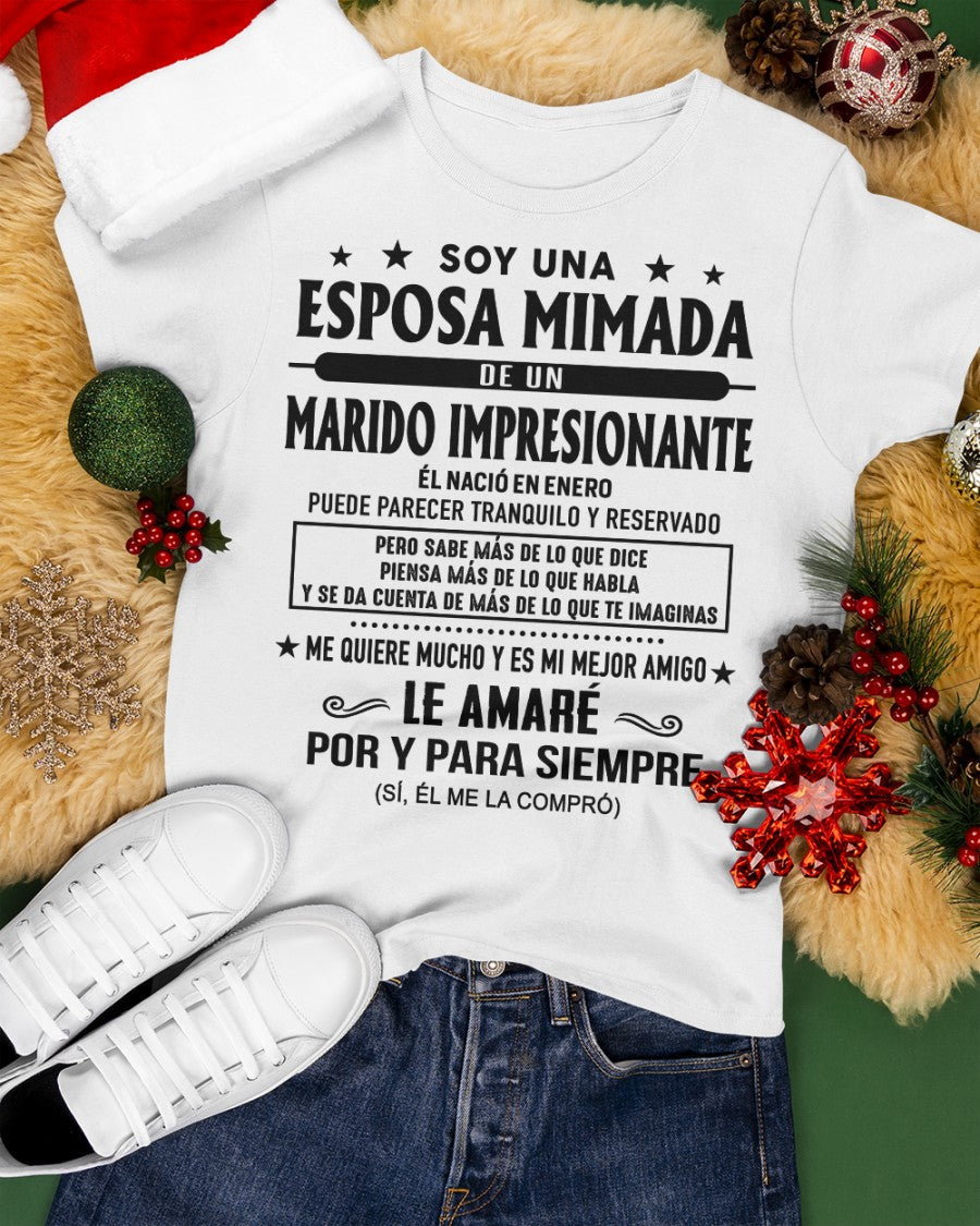Enero Marido Impresionante - Regalo especial para Esposa - T01 (Sku.Tbn16)