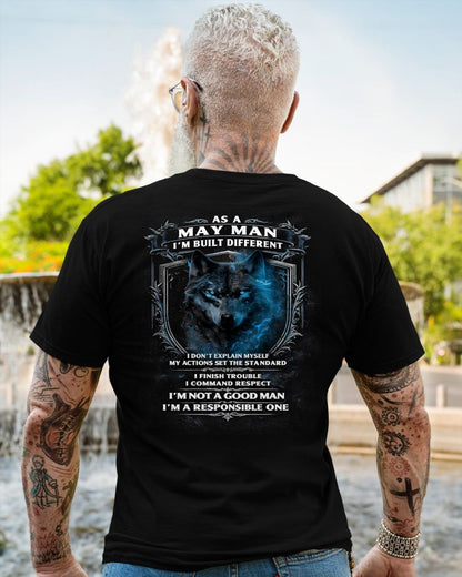 MAY - BUILT DIFFERENT - BIRTHDAY T-SHIRT FOR MEN - MTNN05 (SKU12-301-05)