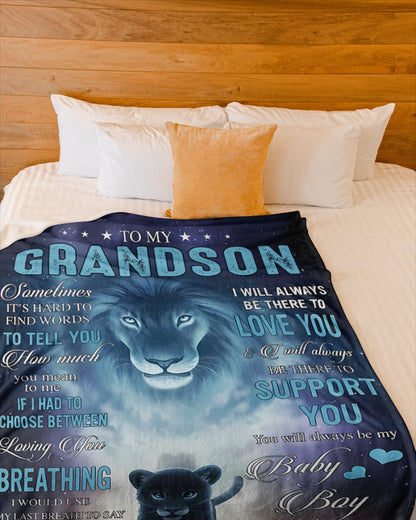 Special Gift For Your Grandson Blanket - From Grandma (SKUB11-27) FULL