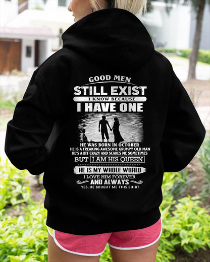 OCTOBER - GOOD MEN STILL EXIST - PERFECT GIFT FROM HUSBAND, BOYFRIEND - MTNN10 (SKU2607-180-10)