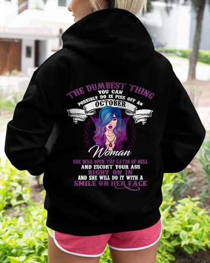 OCTOBER – WILD & DANGEROUS GIRL – T-SHIRT FOR WOMEN  - MTNN10 (SKU2605-248-10)