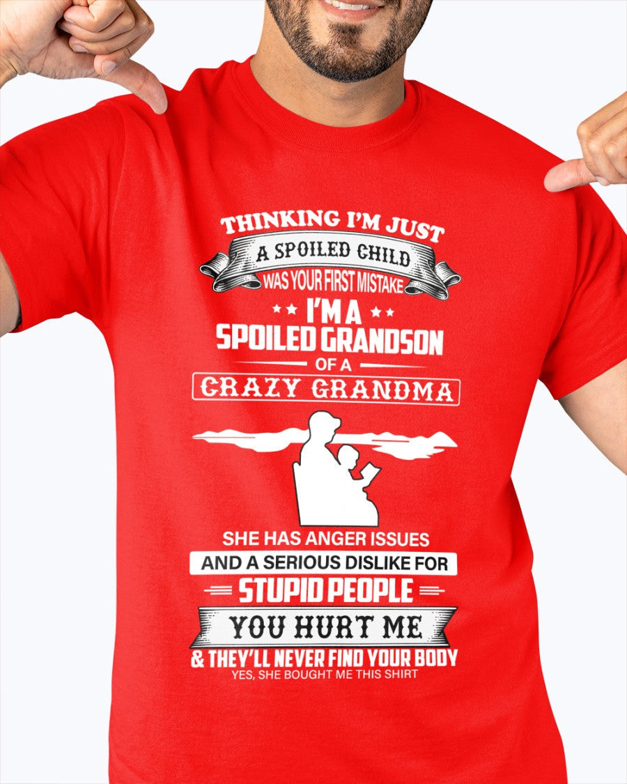 Spoiled by Grandma Shirt – From Grandma to Grandson HNDS00 (SKU-GMS2-00)