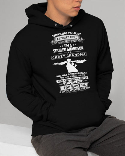 Spoiled by Grandma Shirt August Edition – From Grandma to Grandson HNDS08 (SKU-GMS2-08)