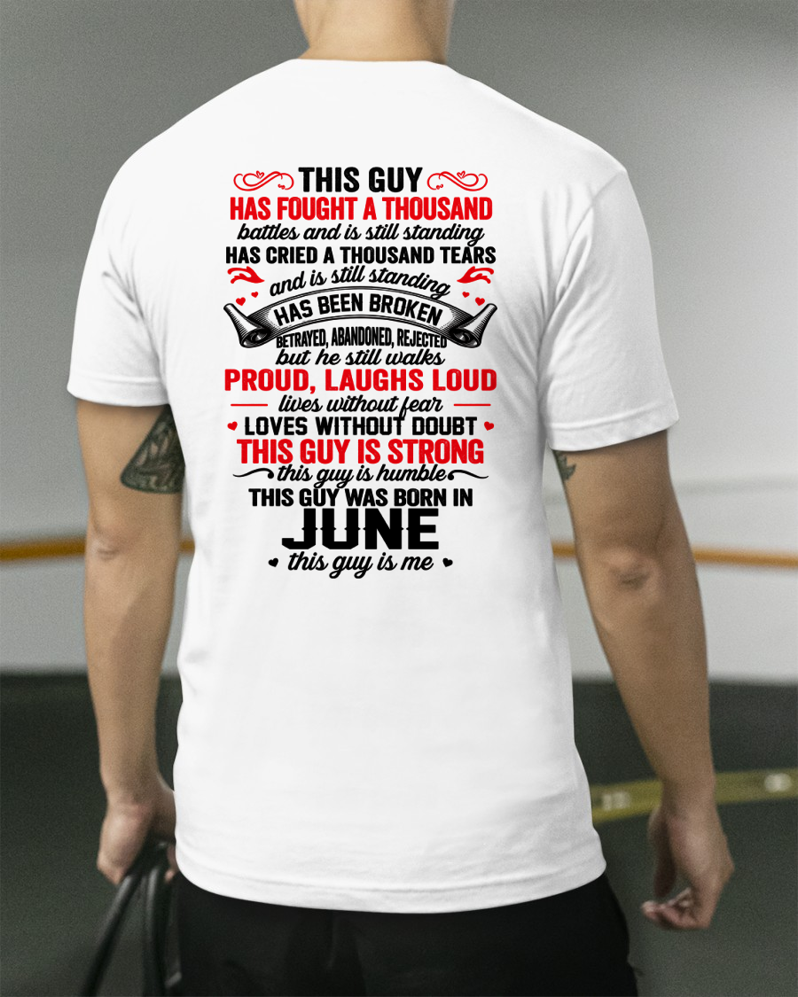 JUNE GUY – STRONG, PROUD & UNBREAKABLE – T-SHIRT FOR MEN – MTNN06 (SKU2609-115-06)