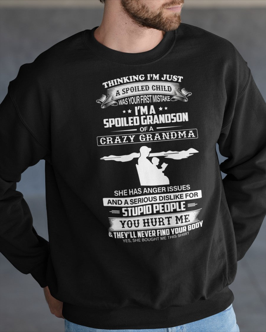 Spoiled by Grandma Shirt – From Grandma to Grandson HNDS00 (SKU-GMS2-00)