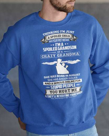 Spoiled by Grandma Shirt August Edition – From Grandma to Grandson HNDS08 (SKU-GMS2-08)