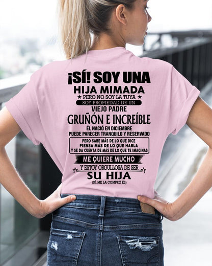 Diciembre Padre Increíble - Regalo especial para hija - TBN - T12 (SKU04-109-12)