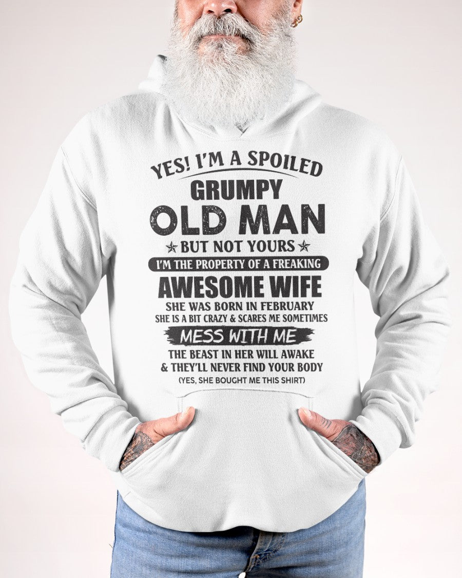 Awesome wife February - Perfect gift for your husband from wife - MTNN02 (SKU96-68-02)