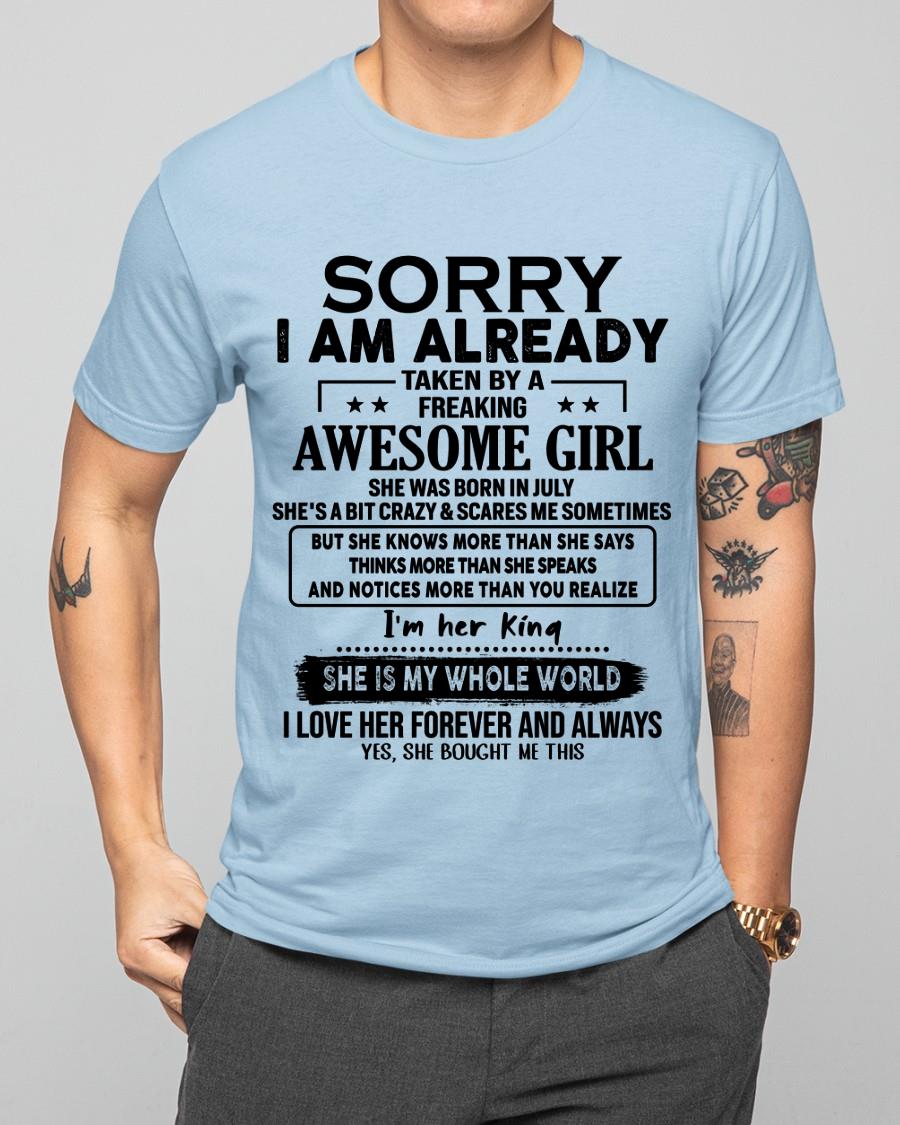 July - Awesome Girl born in July - Special gift for your boyfriend - From Wife MTNN07 (SKU.AT16)