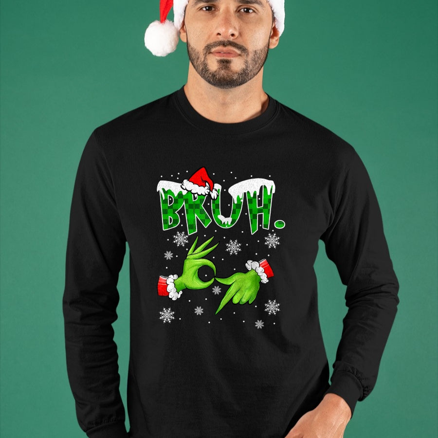 Bruh 67 Six Seven 6 7 Meme Christmas Funny Gen Alpha Slang T-Shirt  - Christmas Unisex T-Shirt/Hoodie/Sweatshirt - HNDS00