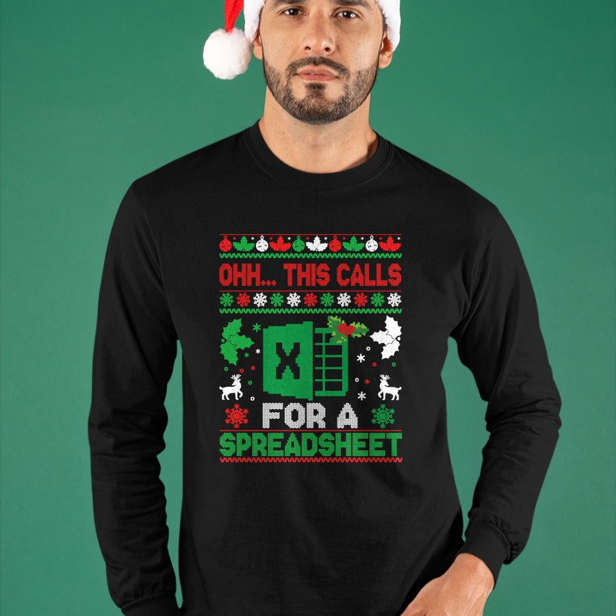 Oh this calls for a Spreadsheet Christmas sweater Excel Sweatshirt - Christmas Unisex T-Shirt/Hoodie/Sweatshirt - HNDS00