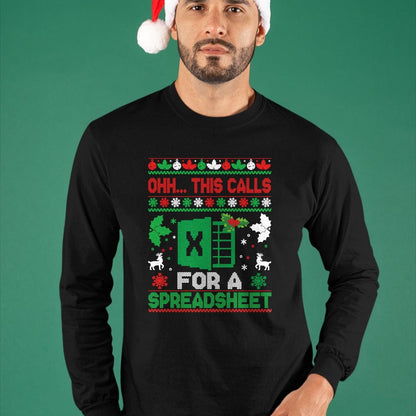 Oh this calls for a Spreadsheet Christmas sweater Excel Sweatshirt - Christmas Unisex T-Shirt/Hoodie/Sweatshirt - HNDS00