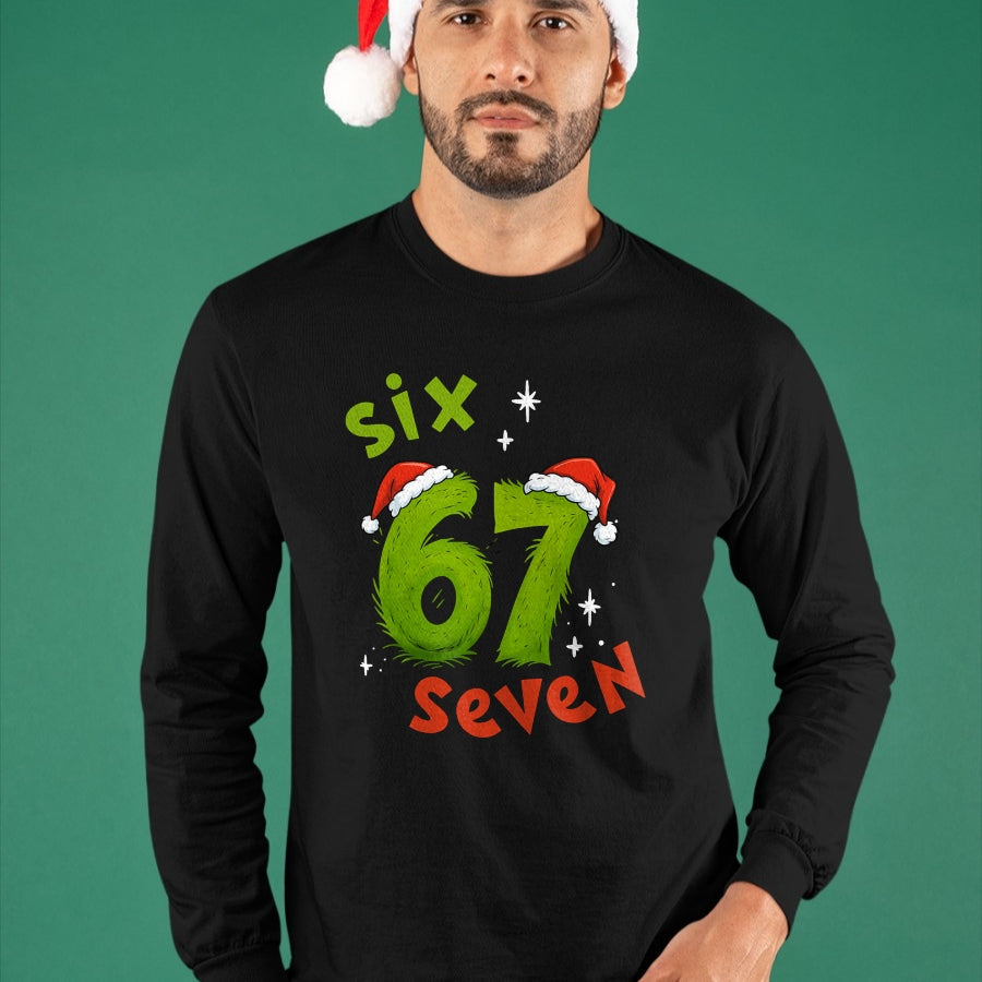 67 Meme Six Seven for Kids Women Men Boys Girls Christmas T-Shirt - Christmas Unisex T-Shirt/Hoodie/Sweatshirt - HNDS00