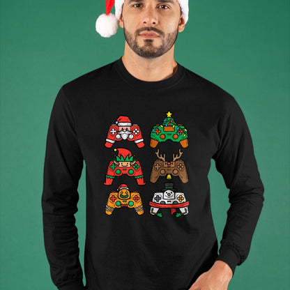 Christmas Gamer Controller Xmas Gaming T-Shirt - Christmas Unisex T-Shirt/Hoodie/Sweatshirt - HNDS00