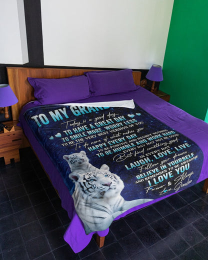 Special Gift For Your Grandson Blanket - From Grandma (SKUB11-77)