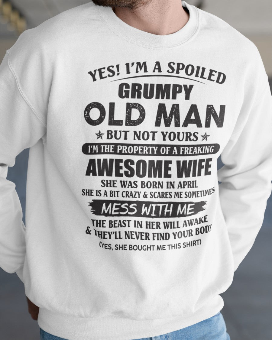 Awesome wife April - Perfect gift for your husband - MTNN04 (SKU96-68-04)
