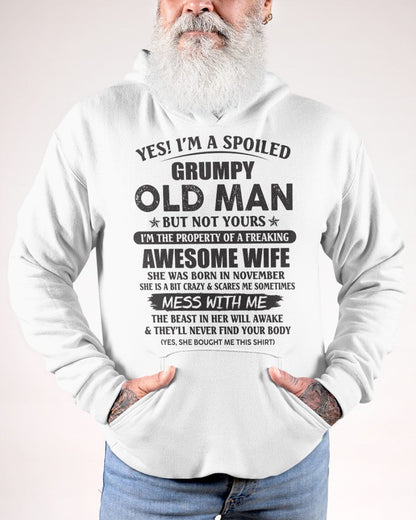 Awesome wife November - Perfect gift for your husband - MTNN11 (SKU96-68-11)