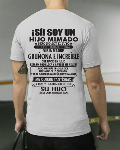Julio - Madre increíble de julio – Regalo especial para hijo – T07 (SKU05-85)