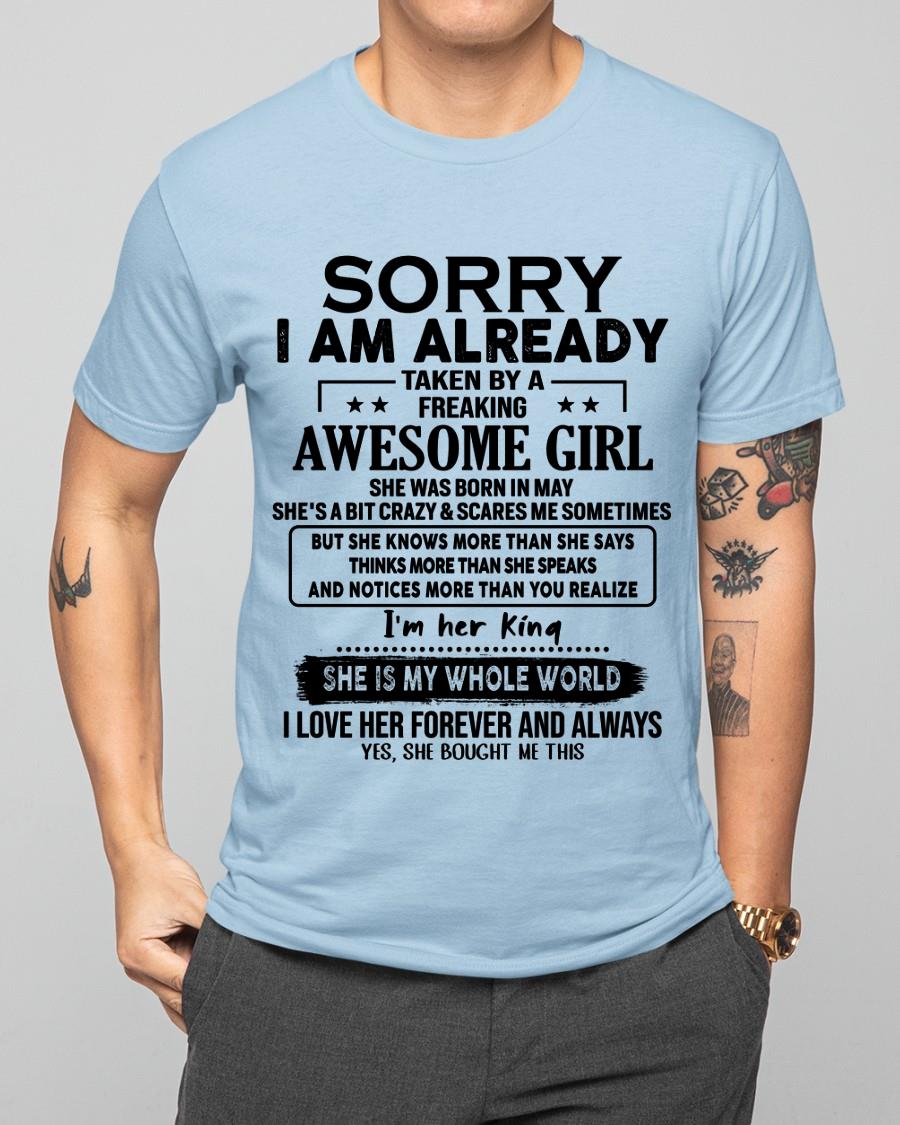 May - Awesome Girl born in May - Special gift for your boyfriend - From Wife MTNN05 (SKU.AT16)