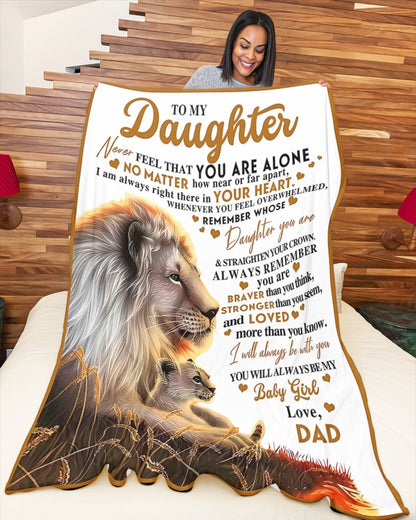 Special Gift For Your Daughter Blanket - From Dad02