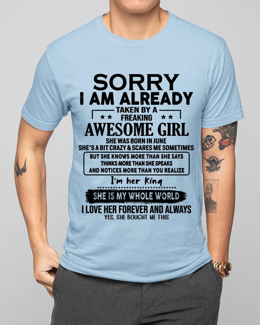 June - Awesome Girl born in June - Special gift for your boyfriend - From Wife MTNN06 (SKU.AT16)