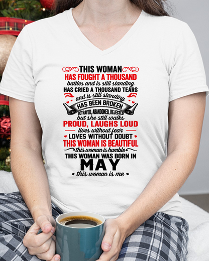 MAY WOMEN – BEAUTIFUL, STRONG & UNBREAKABLE – T-SHIRT FOR WOMEN – MTNN05 (SKU2609-253-05)