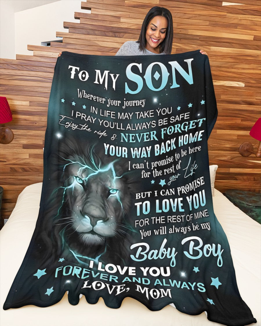 Special Gift For Your Son Blanket - From Mom (SKUB11-64) FULL