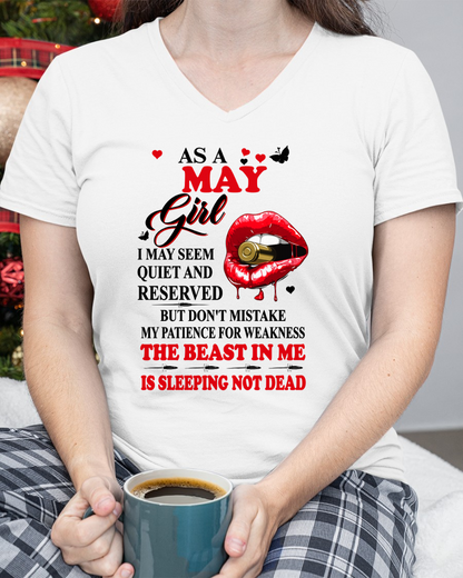 MAY GIRL – DON'T MISTAKE MY PATIENCE FOR WEAKNESS – T-SHIRT FOR WOMEN – MTNN05 (SKU2607-204-05)