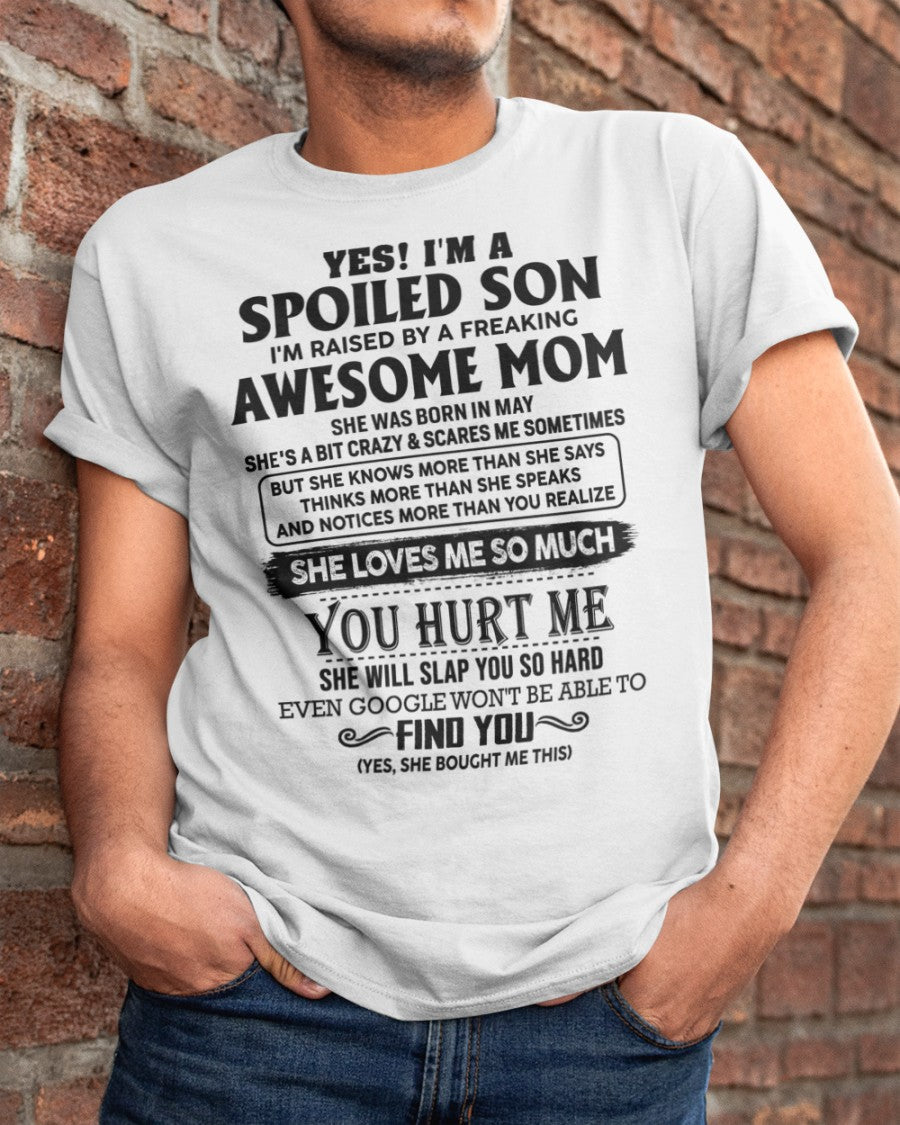 May - Awesome Mom - Perfect Gift For Son From Mom - HNDS05 (SKU-SPW-05)