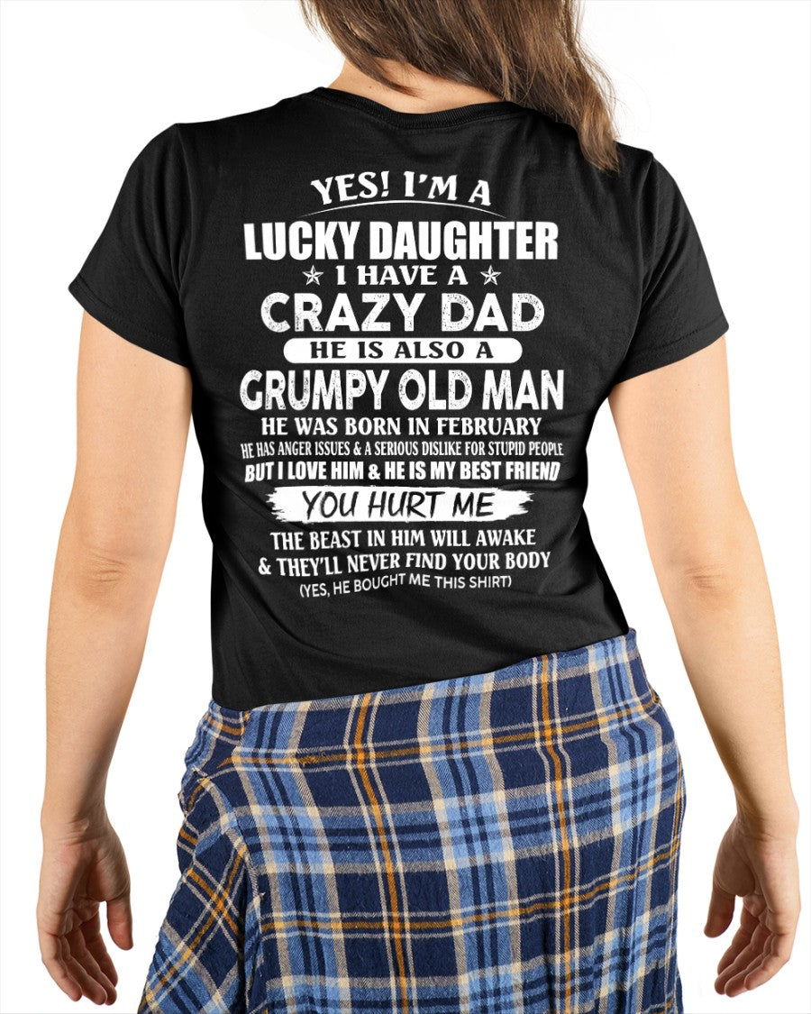 February - Awesome Grumpy Old Dad - Special gift for your daughter From Dad - MTNN02 (SKU10-50-02)