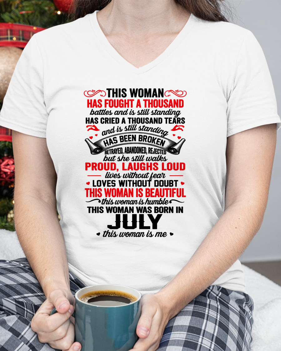 JULY WOMEN – BEAUTIFUL, STRONG & UNBREAKABLE – T-SHIRT FOR WOMEN – MTNN07 (SKU2609-253-07)