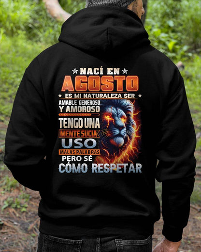 AGOSTO - MENTE SUCIA PERO S�� RESPETAR - REGALO DE CUMPLEA��OS PARA HOMBRES - MTNN08sp (SKU10-68-08)